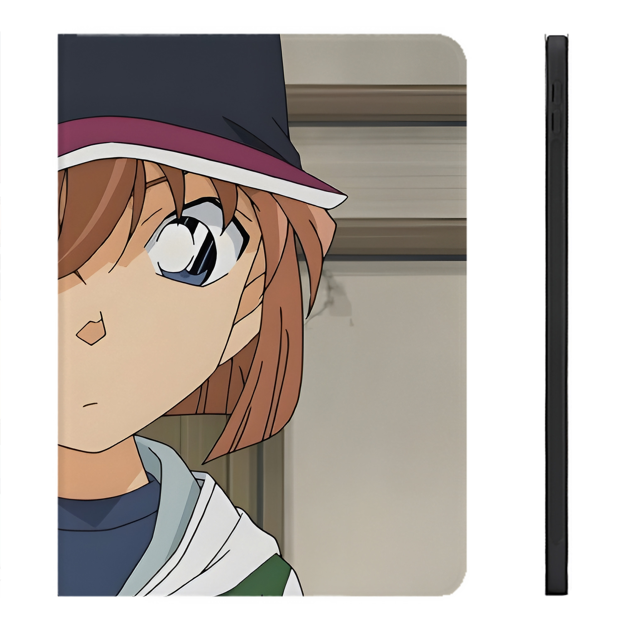 （画像用） 名探偵コナン Detective Conan IPadケース ペンホルダー付き ブックスタイルデザイン